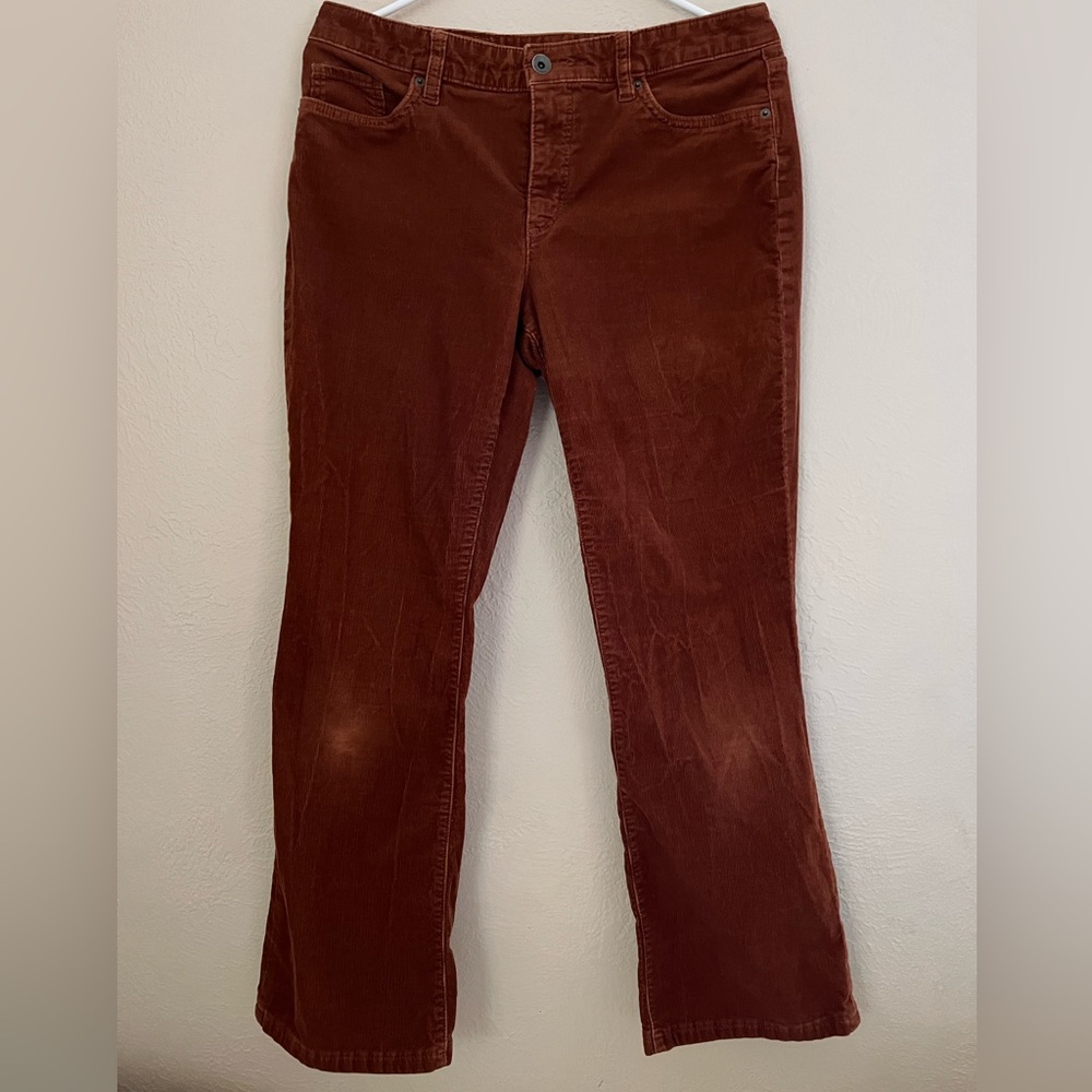 Orange Corduroy Land’s End Pants